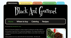 Desktop Screenshot of blackantgourmet.com.au